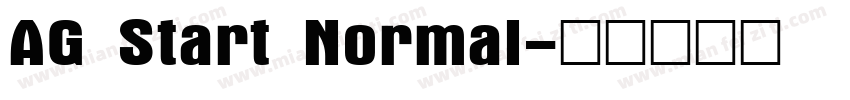 AG Start Normal字体转换